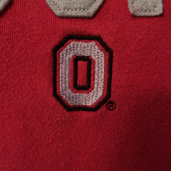 OVB Ohio State red. Sz Small sweatshirt, felted lettering embroidered, block "O - Picture 5 of 9